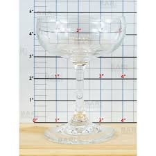 7 OUNCE COUPE GLASS. THIS GLAS S MEASURES APPROX. 7OZ / 207ML