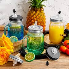 MASON JAR LID WITH POUR SPOUT WITH FLAP