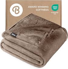 MICRO FLEECE BLANKET / TAN  / FULL / 84 X 90 (EACH)