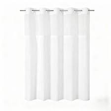 SHOWER CURTAIN / 71 X 74 / WITHOUT WINDOW / WHITE / !00%