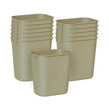 WASTEBASKET / BEIGE / 13 QUART (EACH)