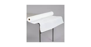 PAPER ROLL TABLE COVER / WHITE EMBOSSED / 40" X 300' (ROLL)