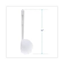BOWL MOP / 10" HANDLE, 2" DIA.  HEAD, PLASTIC, WHITE (EACH) (