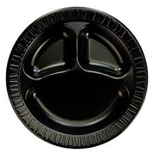 GENPAK ELITE 6" BLACK PLATE LAMINATED FOAM | 1000/CS 10