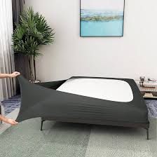 TAILORED BOX SPRING COVER / CHARCOAL GREY / KING / 78 X