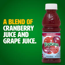 *TROPICANA CRANBERRY JUICE -  10 OZ BOTTLE / 24 PER CASE
