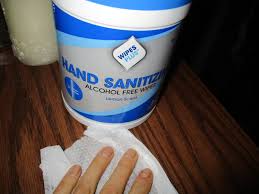 WIPESPLUS LEMON SCENT ALCOHOL FREE HAND SANITIZING WIPES
