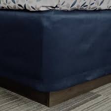 TAILORED BOX SPRING COVER / NAVY BLUE / FULL XL / 54 X 80