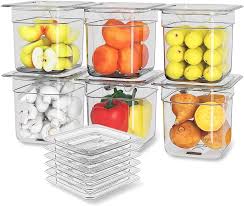 1/6 SIZE CLEAR POLYCARBONATE 6 INCH DEEP FOOD PAN (EACH)