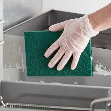 MEDIUM DUTY GREEN ABRASIVE SCOURING PAD (10/PACK)