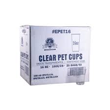EPET16 / 16 OZ PET COLD CUP [SLEEVE OF 50]