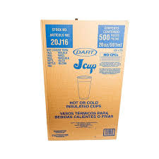 20J16 / DART 20 OZ FOAM CUP (20/25/500)