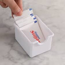 PLASTIC SUGAR PACK HOLDER (WHITE)