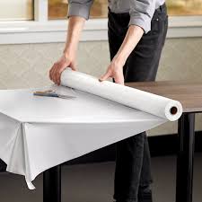 PLASTIC TABLE COVER / WHITE / 40" X 300' (EACH)