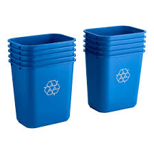 28 QT. / 7 GALLON BLUE RECTANGULAR RECYCLING