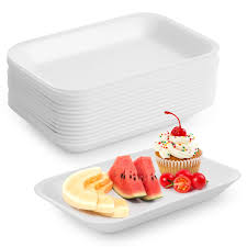 SUPERMARKET TRAYS, WHITE, FOAM, 8 1/4 X 1/2 X 10 1/4,