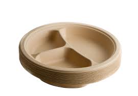 10" BIO PLATE / 3 COMP / 500 PER CASE [CASE]