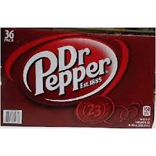 *DR. PEPPER, 12 OZ CANS, 36  PER CASE
