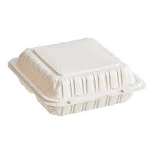 ECO-HINGE 6 X 6 / WHITE / MFPP 1 COMPARTMENT / 250 P/C (CASE)