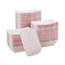 1/2 LB PAPER FOOD BASKETS, RED/WHITE (1,000/CS)