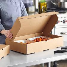 CORRUGATED CATERING BOX / 21" X 13" X 4" / DEEP FULL PAN /