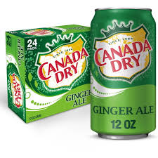 *CANADA DRY / GINGERALE / 12  OZ CANS / 24 PACK (CASE)