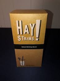 7.75" HAY STRAWS / NATURAL WHEAT BIODEGRADABLE (500/PACK)