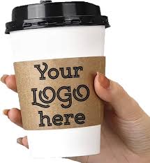 PAPER HOT CUP SLEEVE / COFFEE PRINT (10/100/1,000)