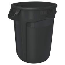 TUFF CAN RECEPTACLE; 44 GALLON , BLACK