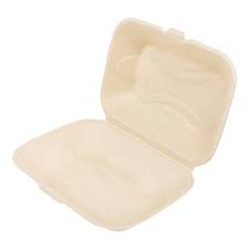 9 X 6 /  BIODEGRADABLE MOLDED FIBER HINGED TRAY (250/CS)