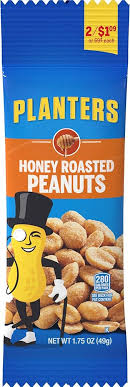 PLANTER'S HONEY ROASTED PEANUTS, 1.75 OZ PACK, 18 PER