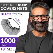 BEARD NET / BLACK NYLON / 18" (EACH)