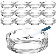 GLASS ASH TRAY - CLEAR (72/CS)
