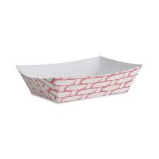 2 LB PAPER FOOD BASKETS, RED/WHITE (1,000/CS)