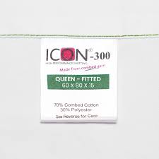 ICON 300 / QUEEN FITTED / 60 X 80 X 15 / 2 DOZ PER CAS