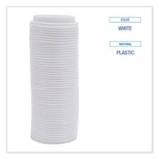 HOT CUP LID / WHITE / FITS 10-20 OZ BOARDWALK HOT CUP