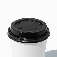 HOT CUP LID / BLACK / FITS 10- 20 OZ / 1,000 CS (CASE)