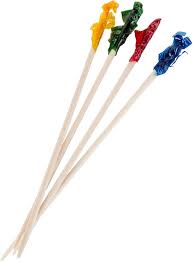 4 INCH FRILL PICKS - 200 PACK