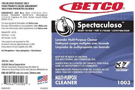 BETCO LABEL / SPECTACULOSO