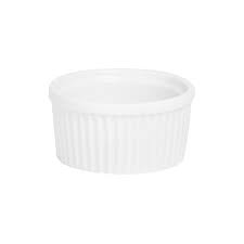 RAMEKIN / 4 OZ / WHITE FLUTED / 12 PER CASE (CASE)