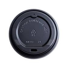 HOT CUP LID / FITS 8 OZ HOT CUPS / BLACK (20/50/1,000)