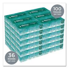 KLEENEX / WHITE FACIAL TISSUE, 2-PLY, WHITE, POP-UP BOX, 100