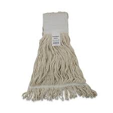 MOP HEAD / CUT END / WHITE /  MEDIUM / 24 OZ / 12 PER CASE