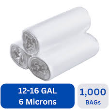 24 X 33 / 12-16 GAL. / HIGH-DENSITY / CLEAR / 6 MIC.