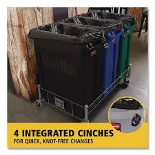 SLIM JIM TRASH CAN / BLACK / 23 GALLON / SPACE SAVER (EACH)