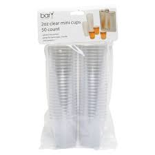 2 OZ PLASTIC SHOT CUPS / CLEAR (50/PACK)