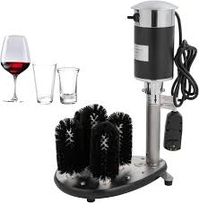 5 BRUSHES WITH ALUMINUM BASE GLASS WASHER