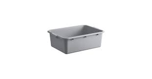 BUS TUB / TOTE BOX, PP, GREY, 16' X 20 1/2' X 5 1/4'