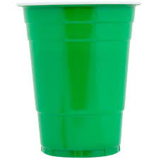 16 OZ GREEN PLASTIC COLD CUP (1,000/CS)