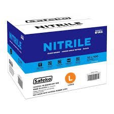 NITRILE GLOVE / LARGE / BLACK / HD / EMRPRESS [10/100/1,000]